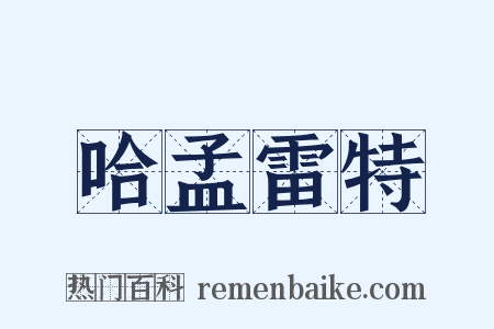 哈孟雷特是什么意思的图片